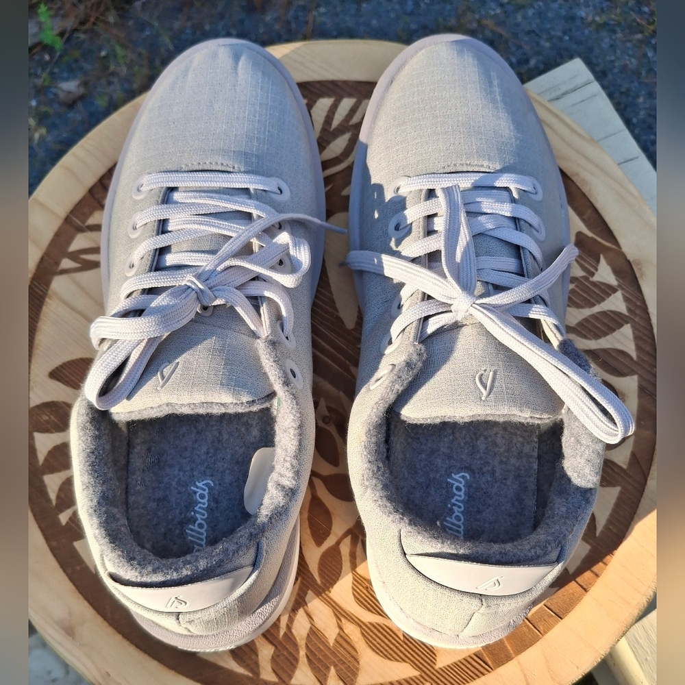 Allbirds Women's Wool Piper Pewter Grey Sneakers Size 10 - Picture 6 of 9